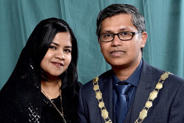 Cllr Shazu Miah Prospective Parliamentary Candidate and his Wife