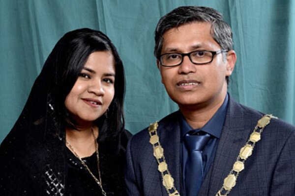 Cllr Shazu Miah Prospective Parliamentary Candidate and his Wife